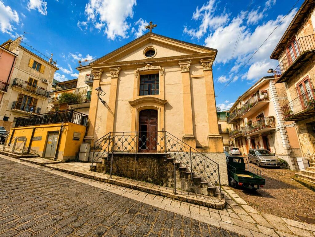 Mammola, vista dei vicoli del centro storico